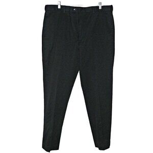 Perry Ellis Portfolio Mens Performance Dress Pants Pocket Flat Front Black 36/30